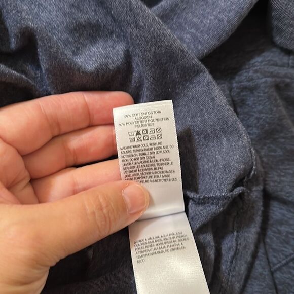 Lucky Brand S-XL Heather Blue Floral Bloom Short Sleeve Tee in Dress Blues - Picture 11 of 11